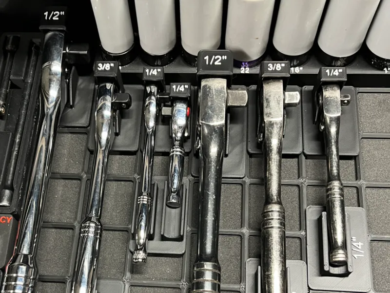 Gridfinity - Ratchet Wrench Holders