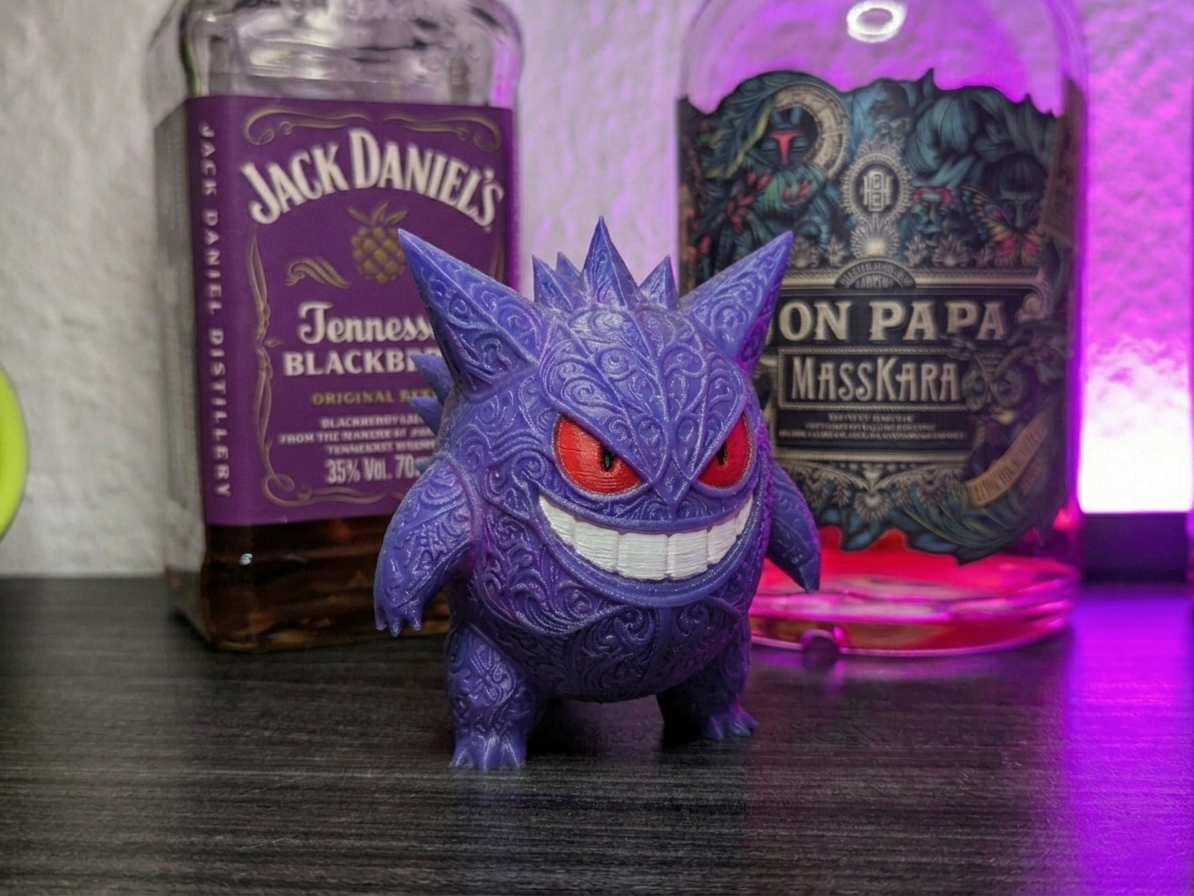 Gengar Papercut Style Decorative Art Pokemon