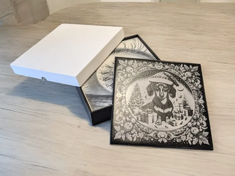Storage box for decorative tiles 