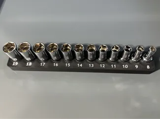 Socket Organizer for ICON 3/8 in. Metric Semi-Deep