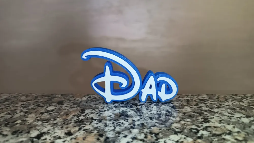 Dad Disney Name Sign gift Family love Present - Free 3D Print Model ...