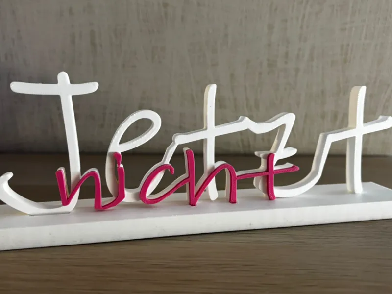 Jetzt nicht - 3D Schriftzug Deko / Desk Sign