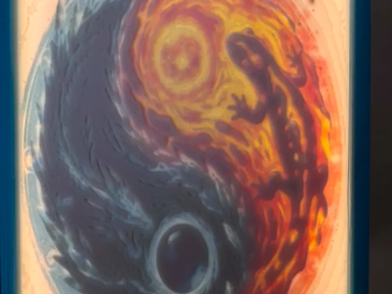 Fantasy Yin & Yang Color Lithophane