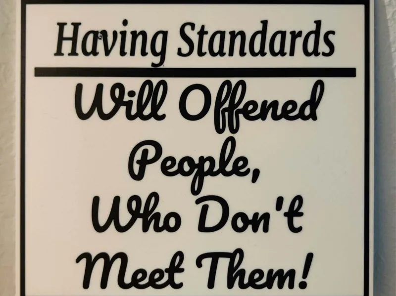 Having Standards Sign