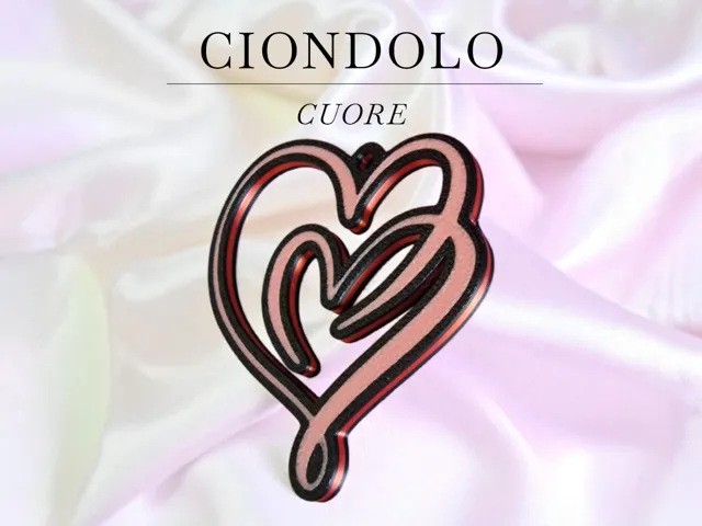 CUORE - Portachiavi, Ciondolo e Orecchini