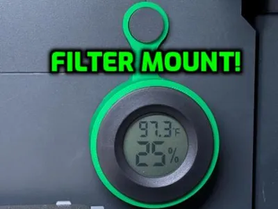 Hygrometer Filter Mount - P1S/P1P/X1/X1C