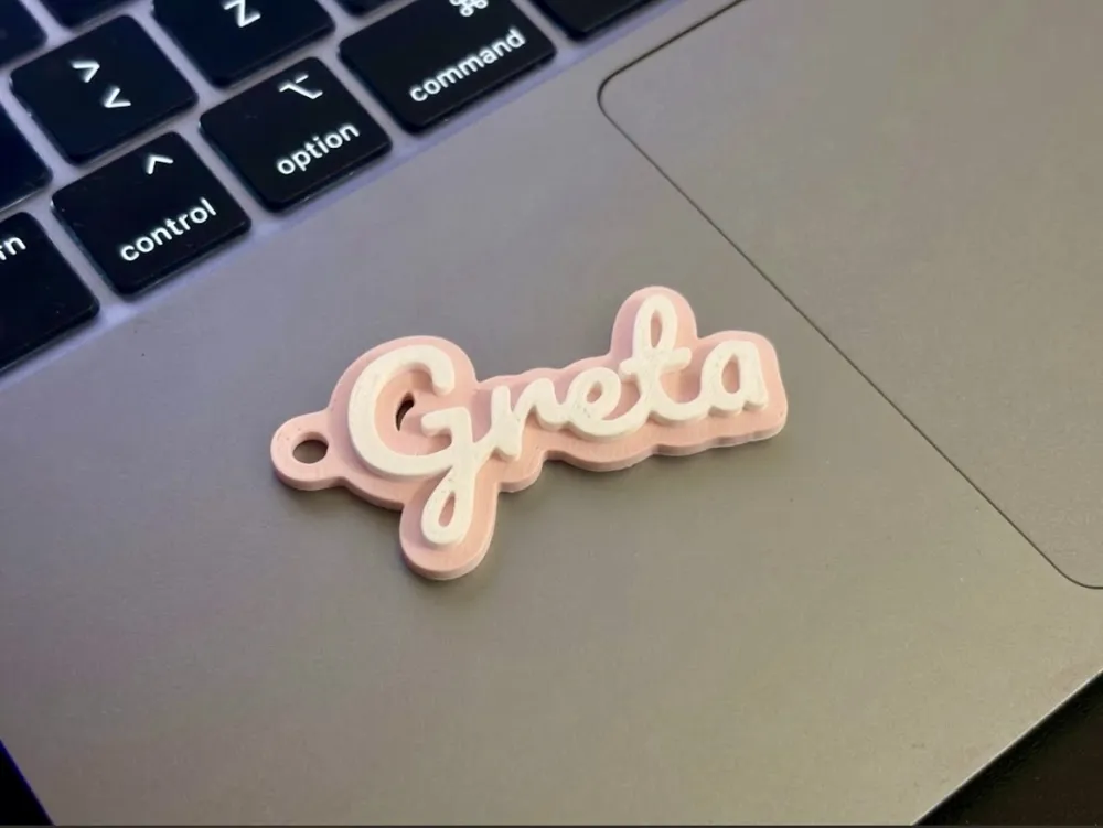Customizable keychain with your name - Free 3D Print Model - MakerWorld