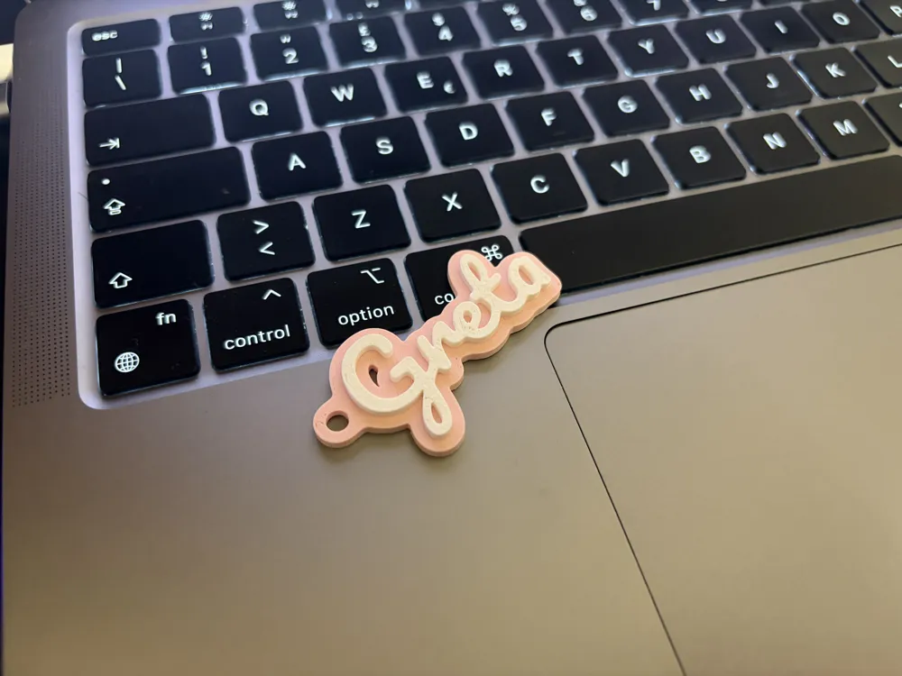 Customizable keychain with your name - Free 3D Print Model - MakerWorld