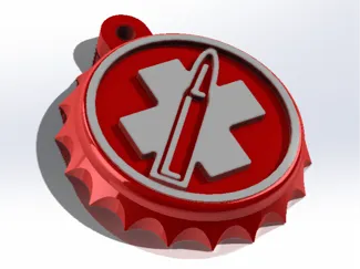 Juggernog Bottle Cap Key Chain