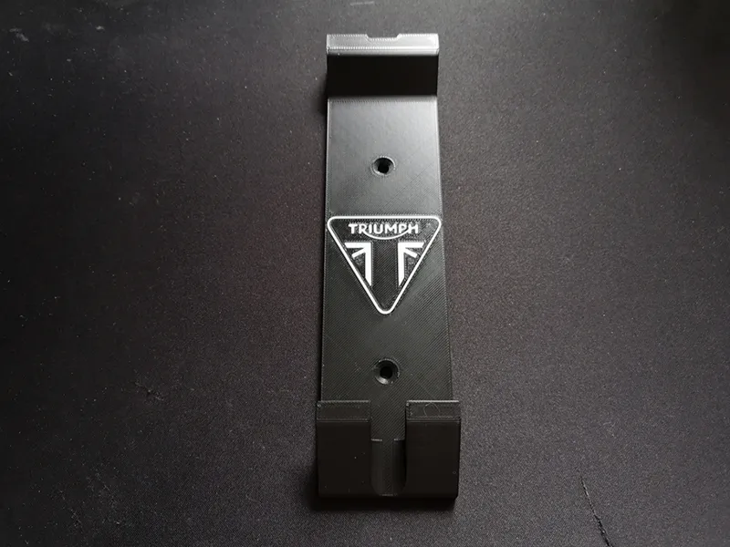 Triumph pillion seat wall hanger
