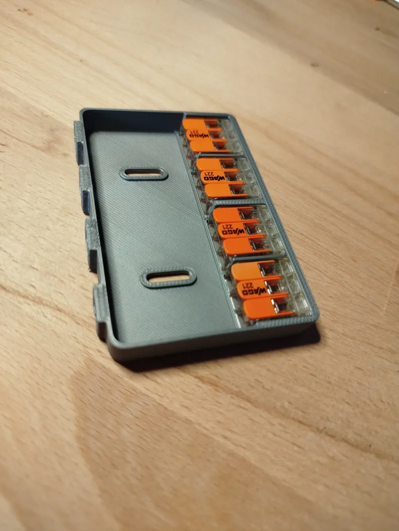 WAGO 221 4x3 thin junctionbox