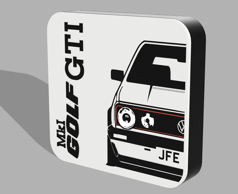VW Golf MK1 Lightbox