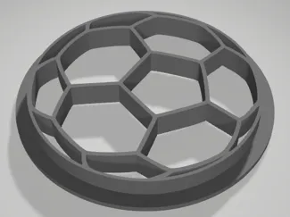Soccer ball cookie cutter