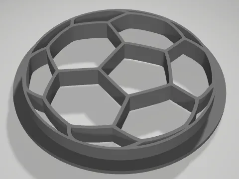 Soccer ball cookie cutter