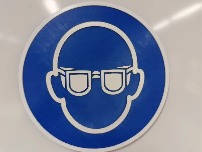 Gebotsschild Schutzbrille
