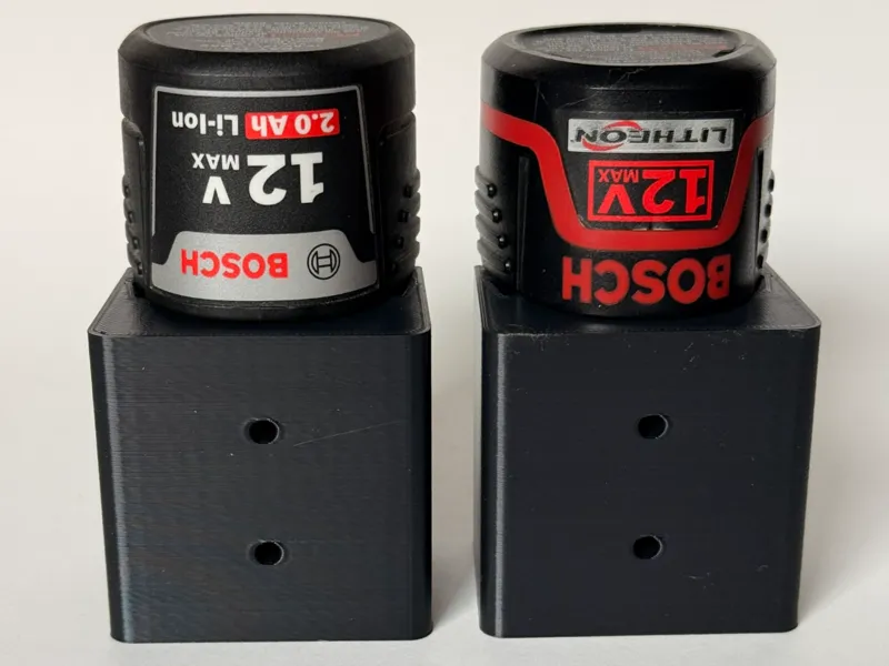 Bosch 12V Battery Holder with retaining clip