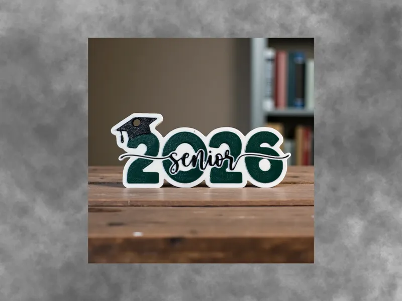 Class of 2026 Senior Keychain or Car Charm