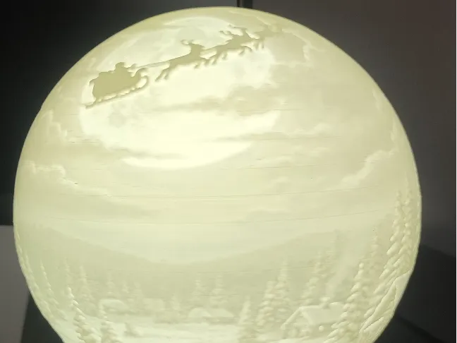 Boule de Noël N°1 Lithophane interchangeable