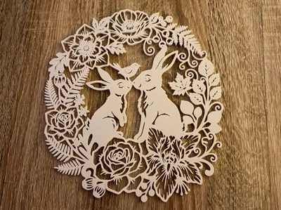 Easter Wreath Decoration Bunny Door Wreath