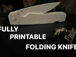 Folding Pocket Knife - Printable