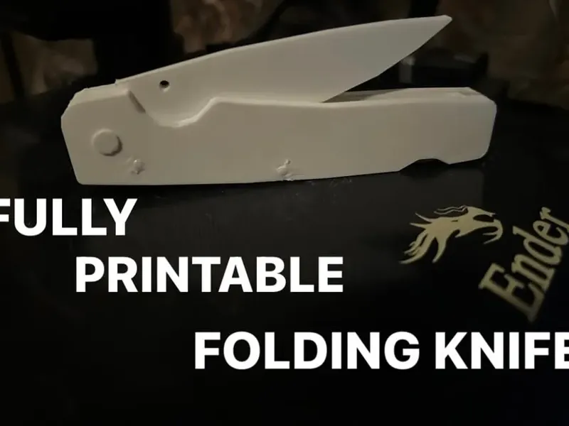 Folding Pocket Knife - Printable