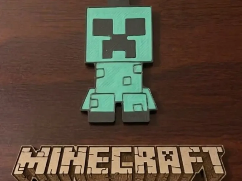 MINECRAFT Creeper Keychain