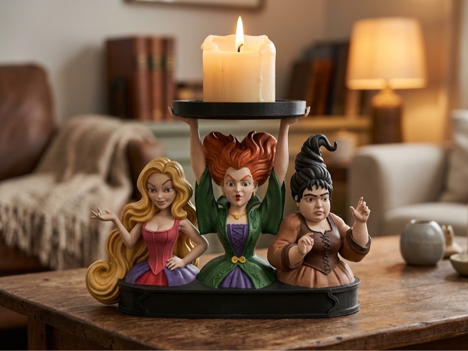 Hocus Pocus Candle Holder - 3D printed Sculptures, in stock in India