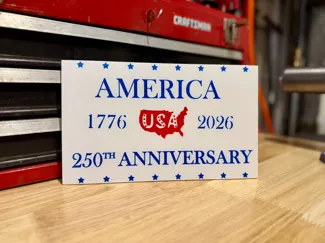 America 250th Anniversary Plaque - 1776-2026