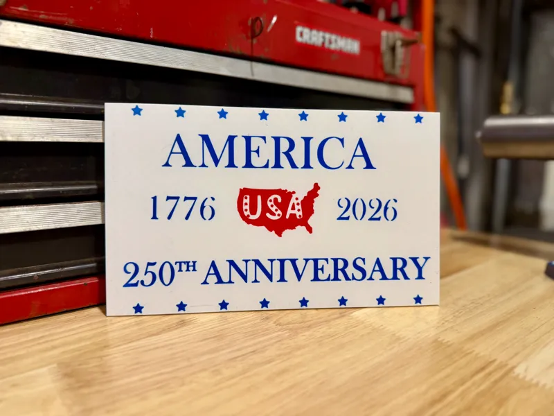 America 250th Anniversary Plaque - 1776-2026