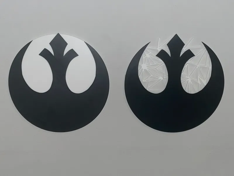 The "Rebel Alliance" Star Wars Logo Geometric Art
