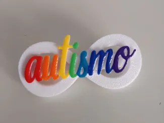 Imperdible/pin/ iman autismo