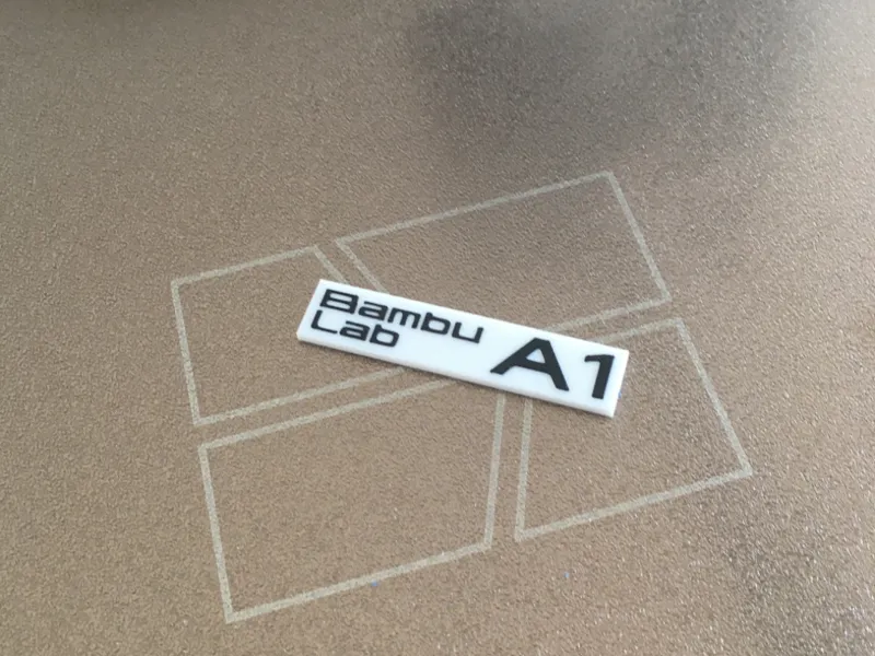 Bambu lab A1 label (no AMS needed)