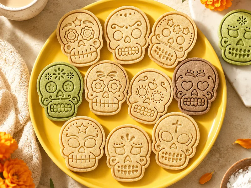 Halloween Skull Cookie Mold Set