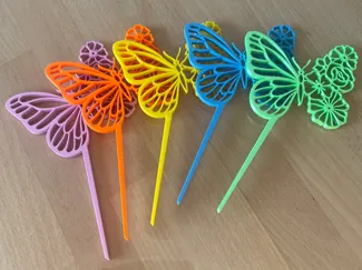 Butterfly flower pot decoration