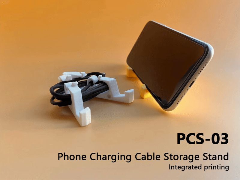 PCS-03数据线收纳手机支架 Phone Charging Cable Storage Stand