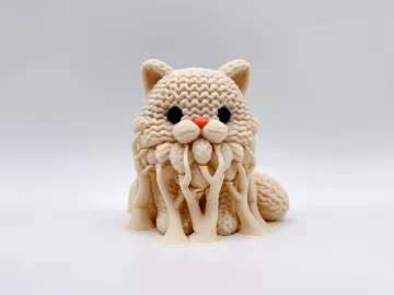 Letrero o emblema decorativo: Knitted Persian Cat — vista de referencia 3