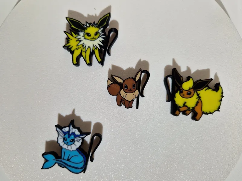 Pokemon Glass markers - Eevee and evolutions