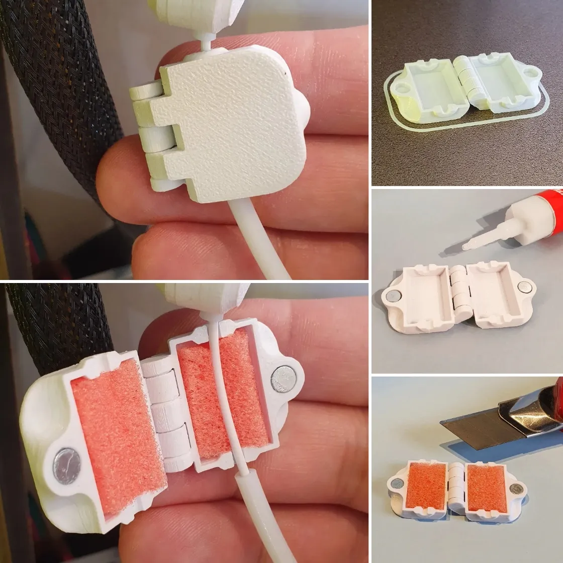 Filament Dust Cleaner Filter - print in place view 2