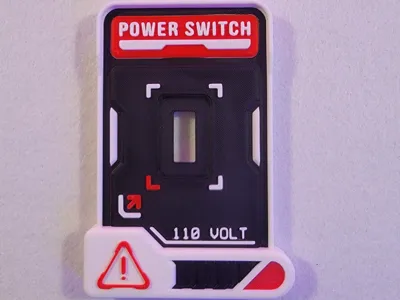 Futuristic Light Switch Cover V2