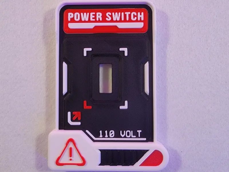 Futuristic Light Switch Cover V2