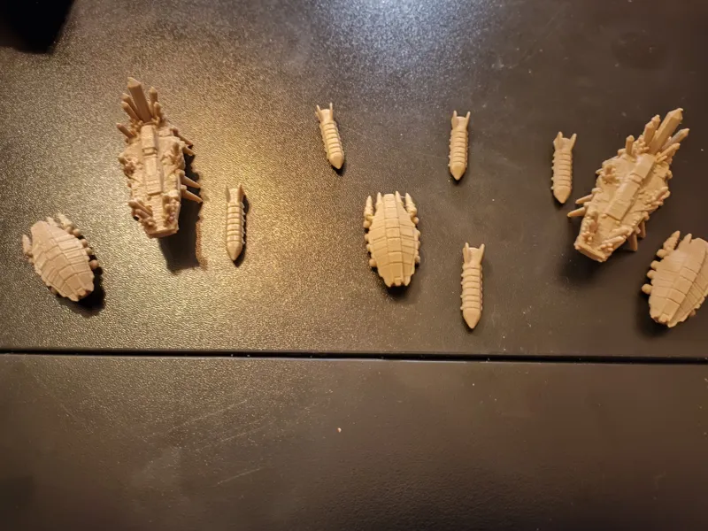 Last Light Spaceships - Brown theme