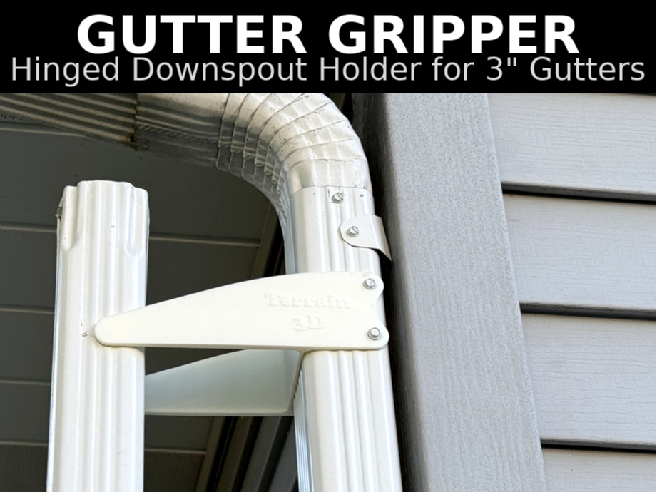 Gutter Gripper - Hinged Downspout Holder