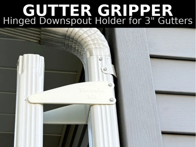 Gutter Gripper - Hinged Downspout Holder