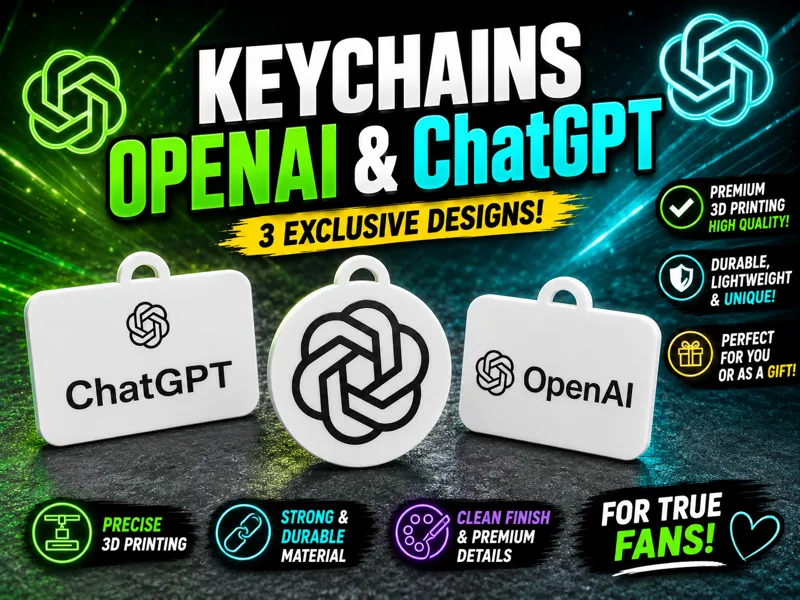 ChatGPT & OpenAI Keychain Set | Best AI Gadget