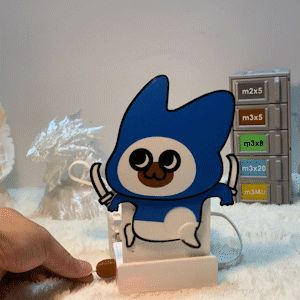 Monster Hunter Palico Electric Run Sticker Pack (modified from melonshu's Carrying Bag Model)