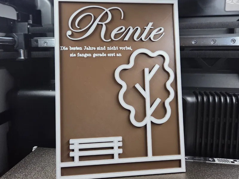 Geschenk zur Rente/Wandtafel Dekoschild