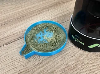 Improved Wakit Grinder Tray  With Spout
