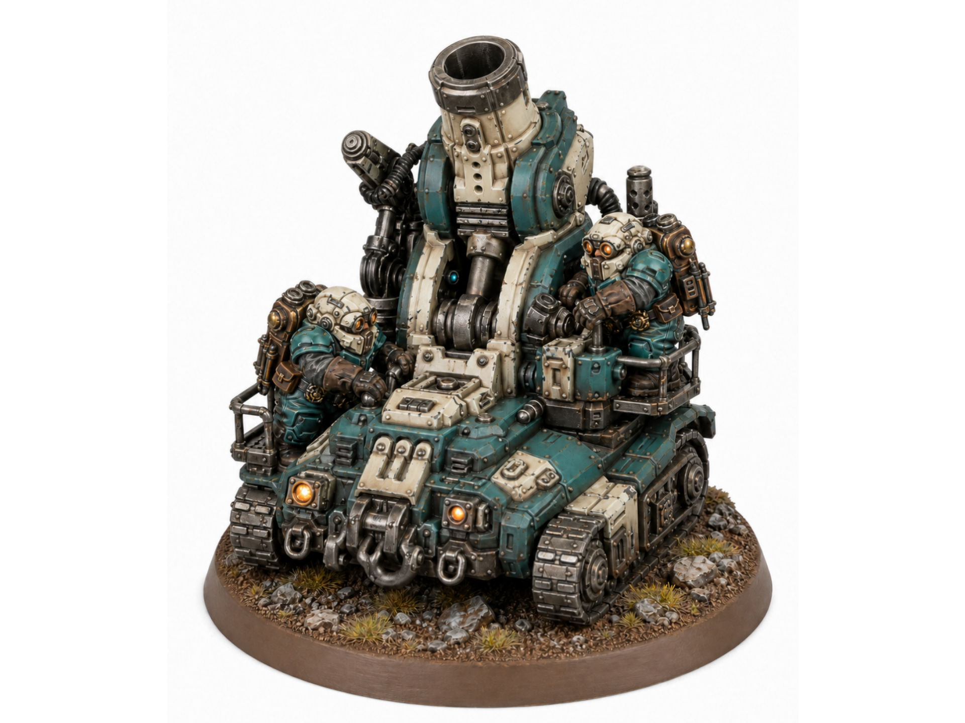 Grimdark Space Dwarf Siege Mortar Crawler - Sci-Fi