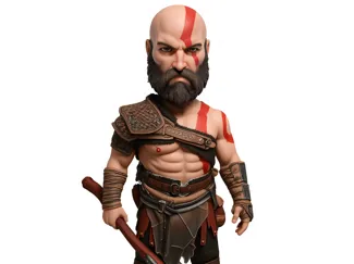Bobble head style Kratos