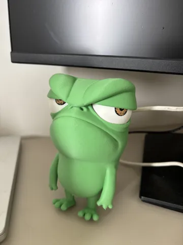 Modelo para impresión 3D: Grumpy Chameleon – 360° Moving Eyes — vista de referencia 3